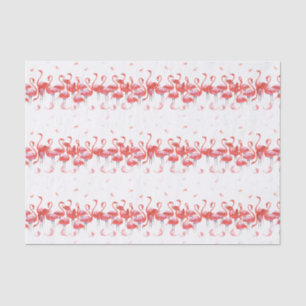 Fun Pink Flamingos Muster Seidenpapier