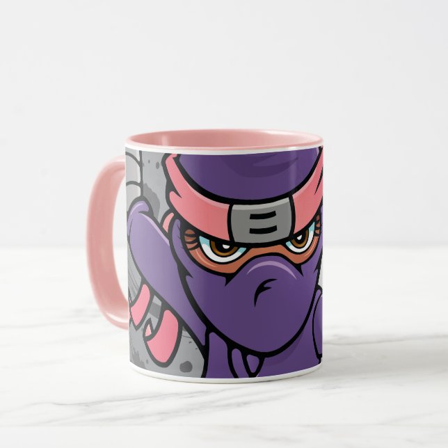 Fun Pink Ninja Tasse (Vorderseite Links)