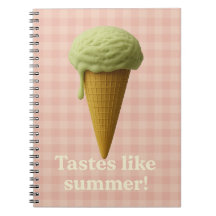 Fun Pink Spiral School Notebook
