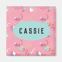 Fun Pink Throwback Graphics der 1990er Jahre