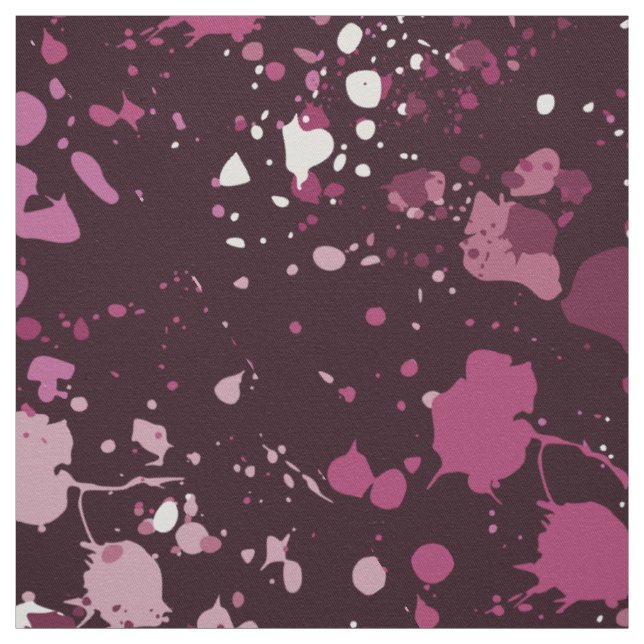 Fun Pink und Lila Paint Spritzer Stoff (Muster)