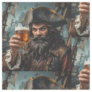Fun Pirate hebt seinen Glass-Spaß auf Stoff