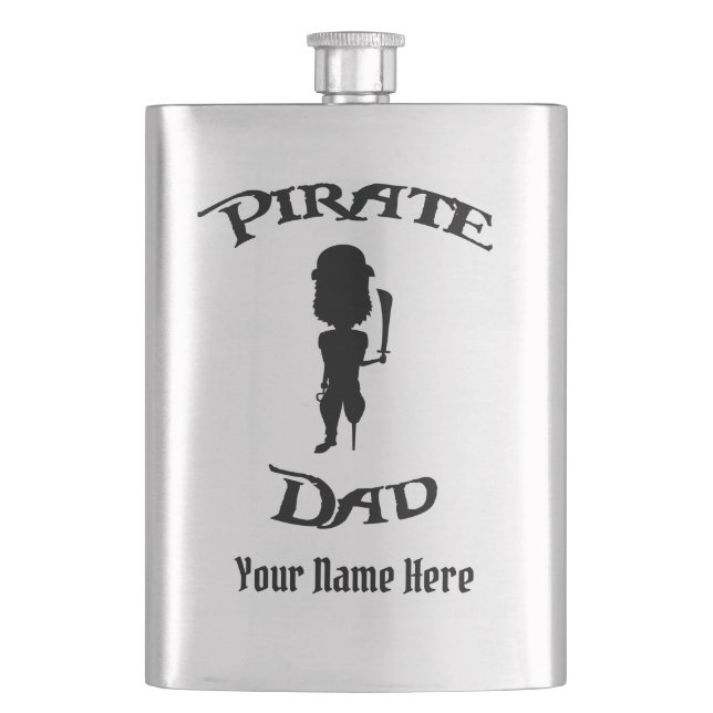 Fun Pirate Vater Flachmann (Vorderseite)