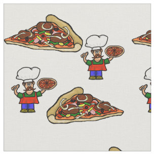 Fun Pizza Fabric Stoff