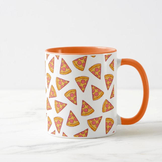Fun Pizza Slice Pattern Tasse (Rechts)