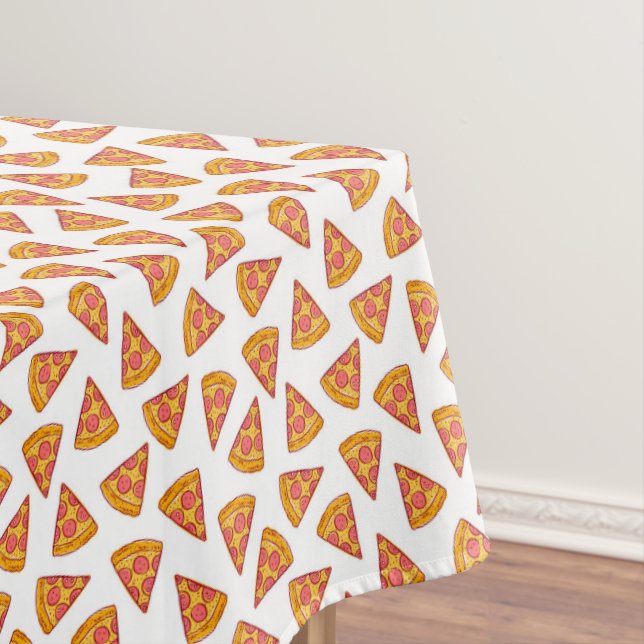 Fun Pizza Slice Pattern Tischdecke (Beispiel)