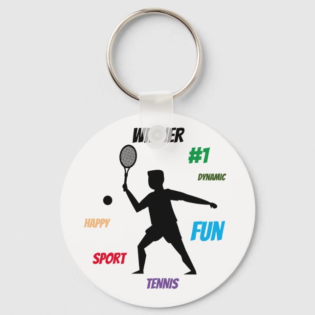 Fun-Player-Tennis Schlüsselanhänger (Vorderseite)