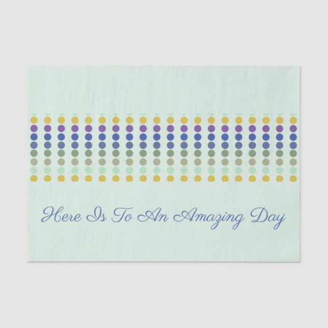 Fun Polka Dot Design Seidenpapier (Vorderseite)