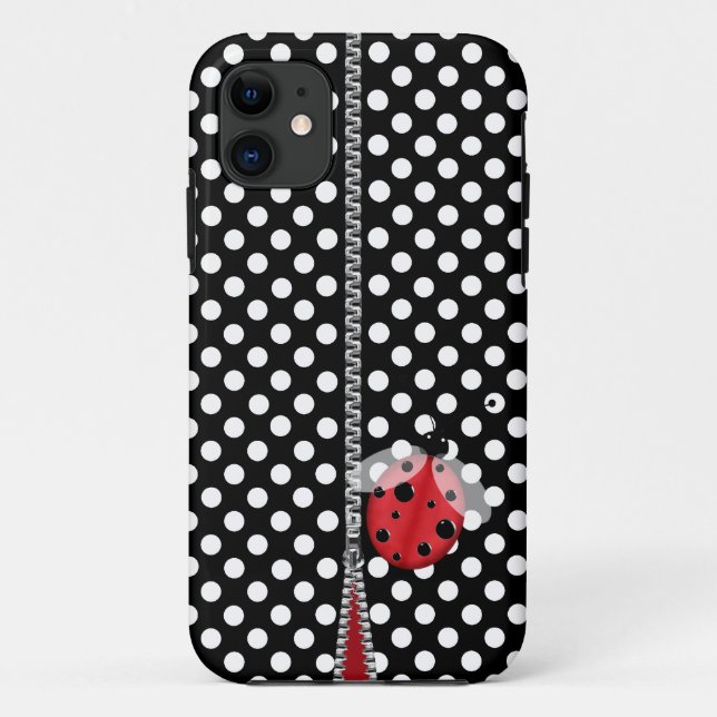 Fun Polka Dot & Ladybug iPhone 5 Fall Case-Mate iPhone Hülle (Rückseite)