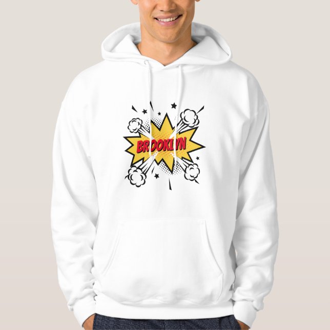 Fun Pop Art Comic Buch Stil callout Logo Hoodie (Vorderseite)