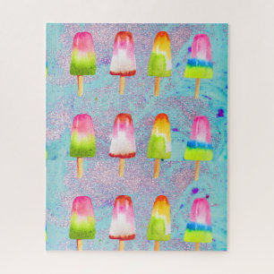 Fun popsicle Wasserfarbenpuzzle