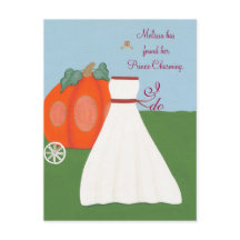 Fun Princess Nuptiale Invitations Cartes postales