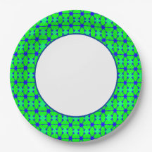 Fun Prints Navy Green Dinnware