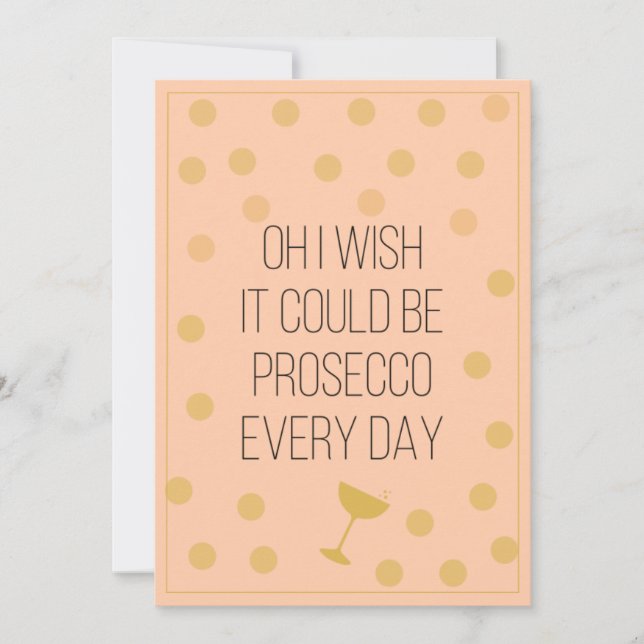 Fun Prosecco Jeden Tag Weihnachten (Vorderseite)