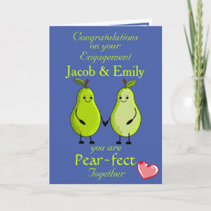 Fun Pub Pear Verlobung Card Karte
