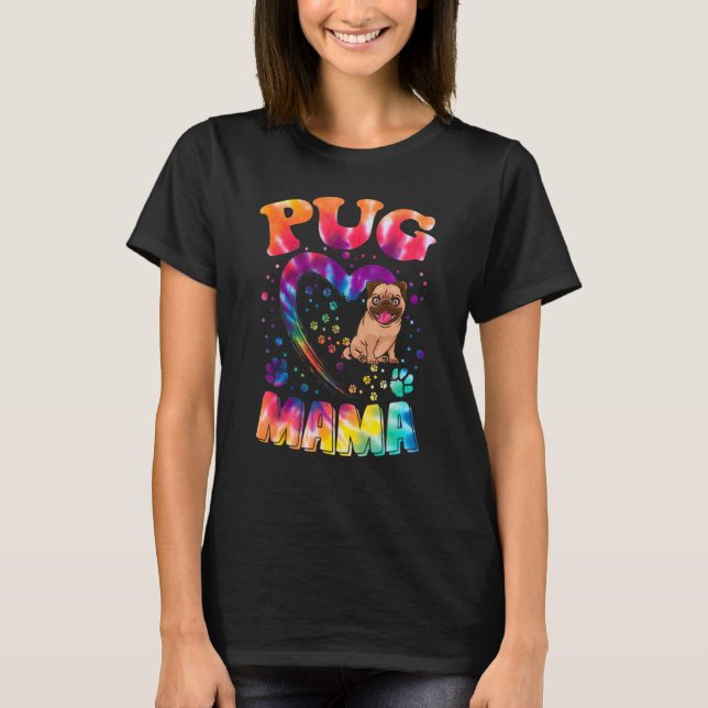 Fun Pug Mama Pet  Apparel Dog Pug Mom Present 1 T-Shirt (Vorderseite)