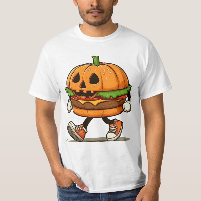 Fun Pumpkin Burger - Halloween Magic Fun T-Shirt (Vorderseite)