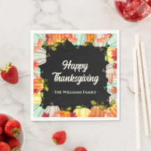 Fun Pumpkin Erntedank Dinner Napkins