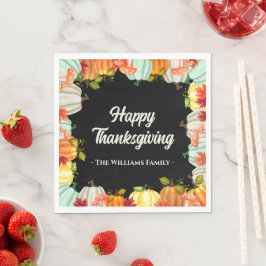 Fun Pumpkin Erntedank Dinner Napkins Serviette