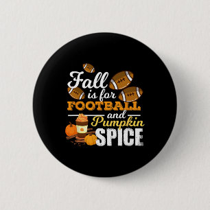 Fun Pumpkin Gewürzangebot Fall ist für Fußball Button