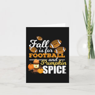 Fun Pumpkin Gewürzangebot Fall ist für Fußball Karte