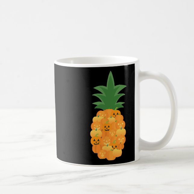 Fun Pumpkin Party Kostüm für Ananas Lover Kaffeetasse (Rechts)