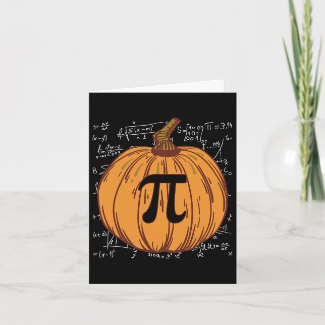 Fun Pumpkin Pie Halloween Fall Erntedank Pumpki Karte (Vorderseite)
