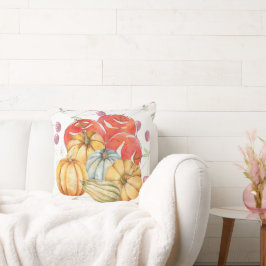 Fun Pumpkin und Äpfel Herbstsaison Kissen