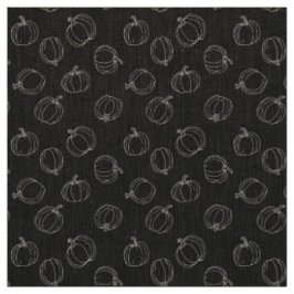 Fun Pumpkins Charcoal Stoff