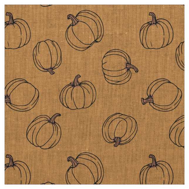 Fun Pumpkins Orange Stoff (Muster)