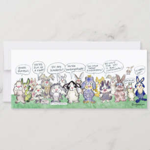 Fun Pun Bunnies Danke für die benutzerdefinierte F