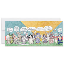 Fun Pun Bunnies OsterCustom Flat Card