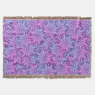 Fun Purple Blumen Decke