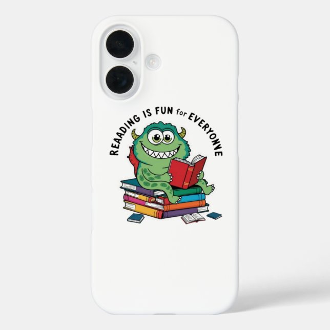 Fun & Quirky Book Lover iPhone Case (Rückseite)