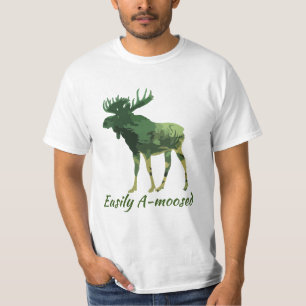 Fun Quote Leicht angeregte Camouflage Elche T - Sh T-Shirt