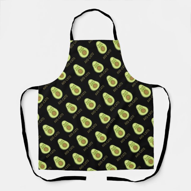 Fun Quote Sprichwort Avo Cato Spaß Katze Avocado Schürze (Vorderseite)