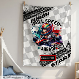 Fun Racing Blanket Formel 1 Junge Geburtstag Fleecedecke