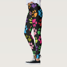 Fun Rainbow Colored Hund und Katzenpaw Print