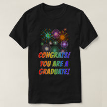 Fun Rainbow Look "GLÜCKWÜNSCHE! DU BIST EIN GRADUA