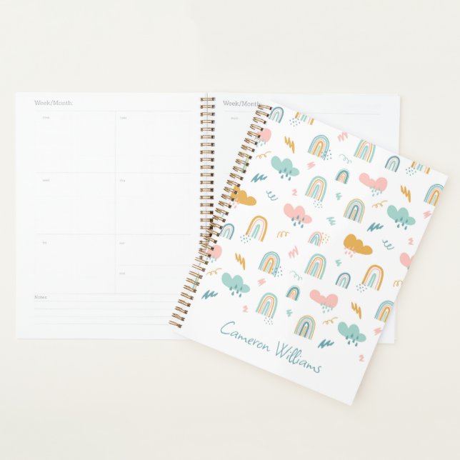 Fun Rainbow & Rain Cloud Pattern Planer (Anzeige)