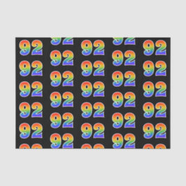 Fun Rainbow Spectrum Pattern "92" Ereignisnummer Seidenpapier