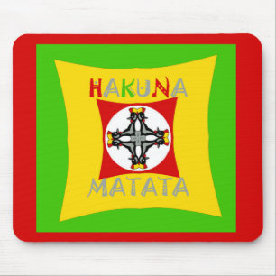 Fun Rasta Color Red Golden Green Mousepad