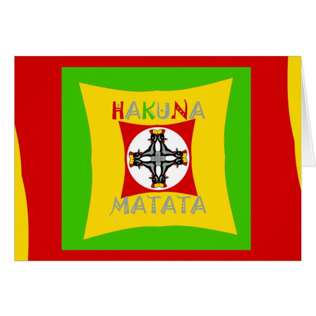 Fun Rasta Farbe Rot Golden Grün (Vorderseite (Horizontal))