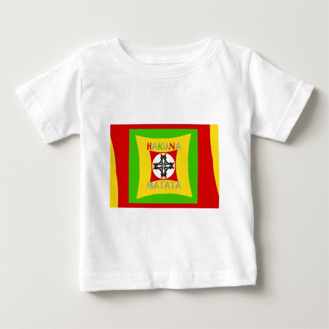 Fun Rasta Farbe Rot Golden Grün Baby T-shirt (Vorderseite)