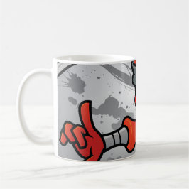 Fun Red Ninja Design Kaffeetasse