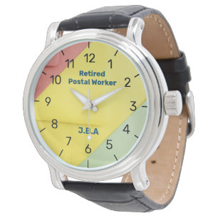 Fun Remüde Postal Worker Watch Personalize Name Armbanduhr