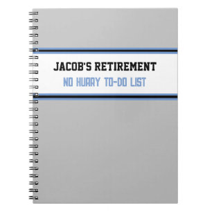Fun Retirement Geschenk Spiral Notebook Notizblock