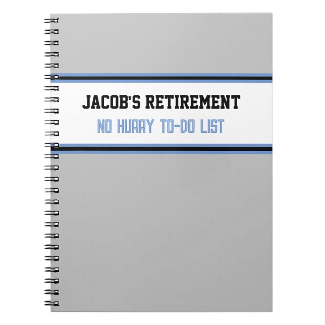 Fun Retirement Geschenk Spiral Notebook Notizblock (Vorderseite)