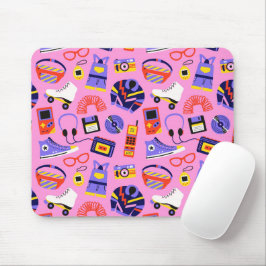 Fun retro 90s nostalgia – Y2K tech and clothing Mousepad