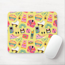 Fun retro 90s nostalgia – Y2K tech and clothing Mousepad